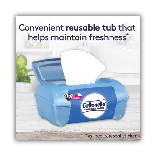 Cottonelle Fresh Care Flushable Cleansing Cloths 1-ply 3.75x5.5 White 42/pack 8 Packs/Case