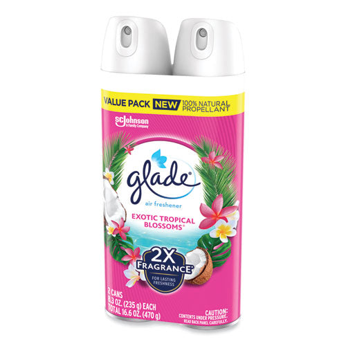 Glade Air Freshener Tropical Blossoms Scent 8.3 Oz 2/pack 3 Packs/Case