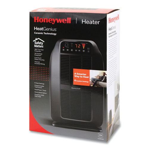 Honeywell Heat Genius Ceramic Portable Heater 1575 W 5.6x10.2x17.3 Black