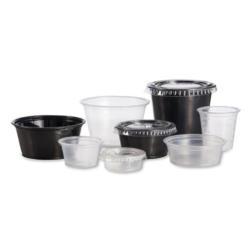 Dart Conex Complements Portion/medicine Cups 3.25 Oz Black 125/bag 20 Bags/Case