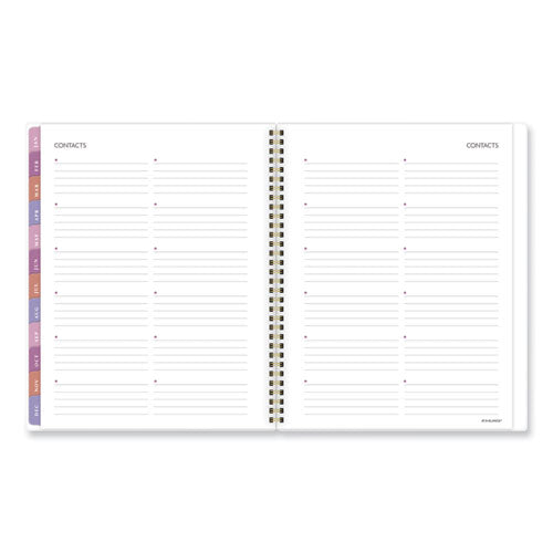 AT-A-GLANCE Badge Floral Weekly/monthly Planner Floral Artwork 11x9.2 White/multicolor Cover 13-month (jan To Jan): 2024 To 2025