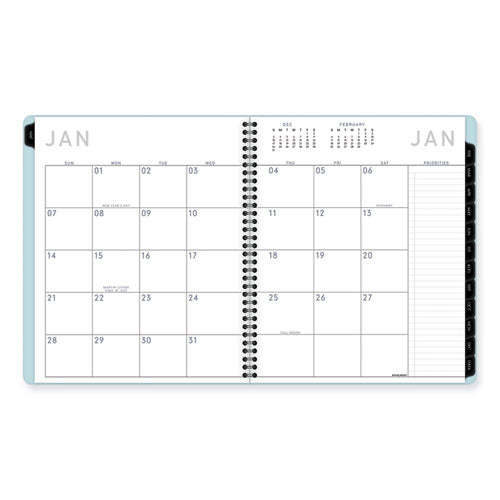 AT-A-GLANCE Contemporary Lite Monthly Planner 11x9.5 Light Blue Cover 12-month (jan To Dec): 2024
