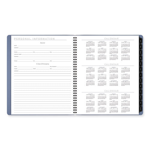AT-A-GLANCE Contemporary Monthly Planner 11.38x9.63 Blue Cover 12-month (jan To Dec): 2024