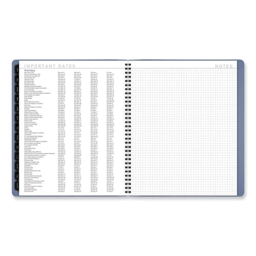 AT-A-GLANCE Contemporary Monthly Planner 11.38x9.63 Blue Cover 12-month (jan To Dec): 2024