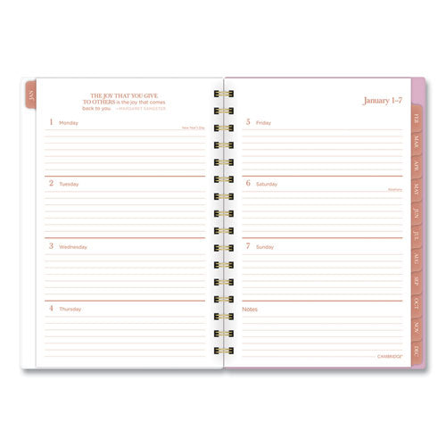 AT-A-GLANCE Cher Weekly/monthly Planner Plaid Artwork 8.5x6.38 Pink/blue/orange Cover 12-month (jan To Dec): 2024