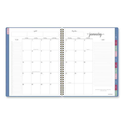 AT-A-GLANCE Harmony Weekly/monthly Poly Planner 11x9.38 Blue Cover 13-month (jan To Jan): 2024 To 2025