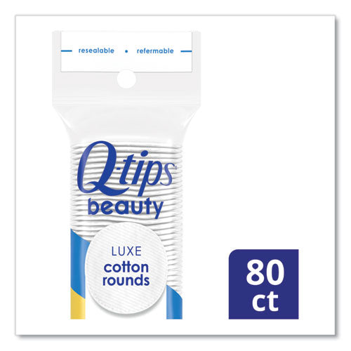 Q-tips Beauty Rounds 80 Count 12 Packs/Case