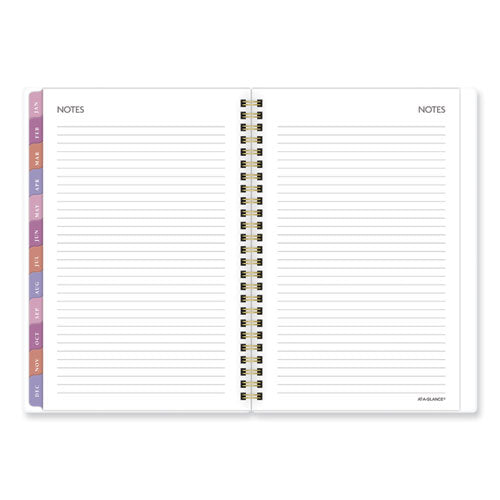 AT-A-GLANCE Badge Floral Weekly/monthly Planner Floral Artwork 8.5x6.38 White/multicolor Cover 13-month (jan To Jan): 2024 To 2025