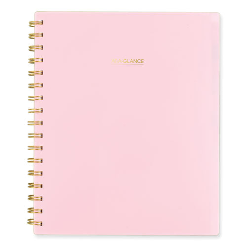 AT-A-GLANCE Harmony Weekly/monthly Poly Planner 8.81x7.88 Pink Cover 13-month (jan To Jan): 2024 To 2025