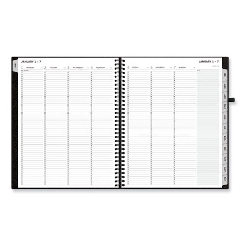 Blue Sky Aligned Weekly/monthly Appointment Planner 11x8.5 Black Cover 12-month (jan To Dec): 2024