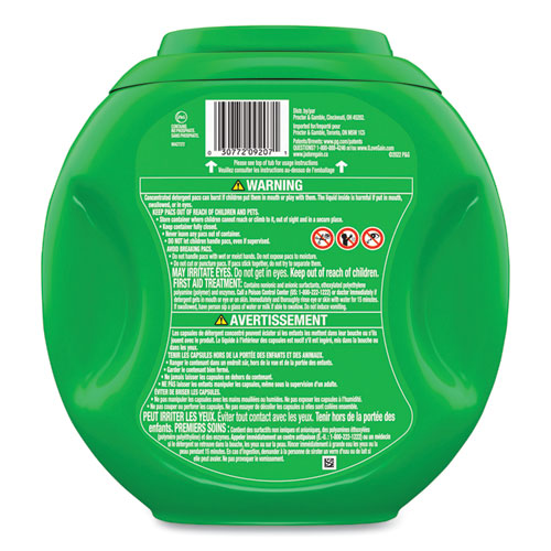 Gain Flings Detergent Pods Original 76 Pods/tub 4 Tubs/Case