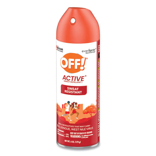 OFF! Active Insect Repellent 6 Oz Aerosol Spray 12/Case