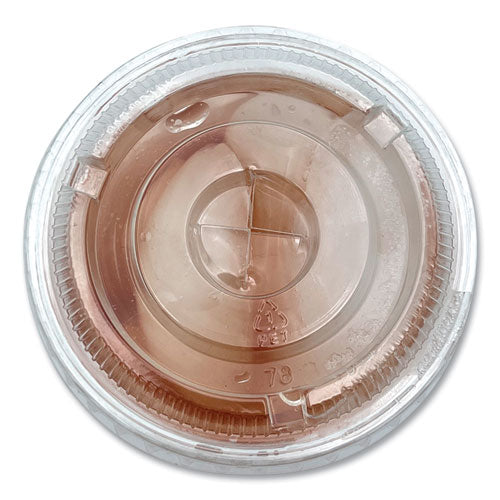 Boardwalk Crystal-clear Cold Cup Straw-slot Lids Fits 9 Oz To 10 Oz Cups Clear 100/pack