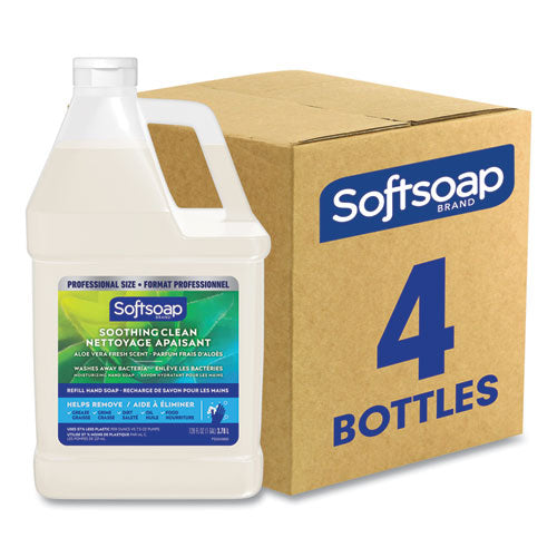 Softsoap Liquid Hand Soap Refill With Aloe Aloe Vera Fresh Scent  1 Gal Refill Bottle 4/Case