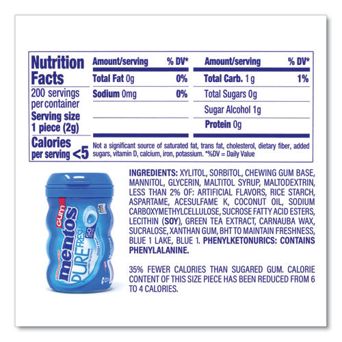 Pure Fresh Gum Variety Pack, Fresh Mint/Spearmint, 50 Pieces/Bottle, 8 Bottles/Carton, Ships in 1-3 Business Days Pure Fresh Gum Variety Pack, Fresh Mint/Spearmint, 50 Pieces/Bottle, 8 Bottles/Carton, Ships in 1-3 Business Days