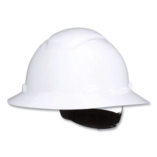 3M™ Securefit H-series Hard Hats H-800 Hat With Uv Indicator 4-point Pressure Diffusion Ratchet Suspension White