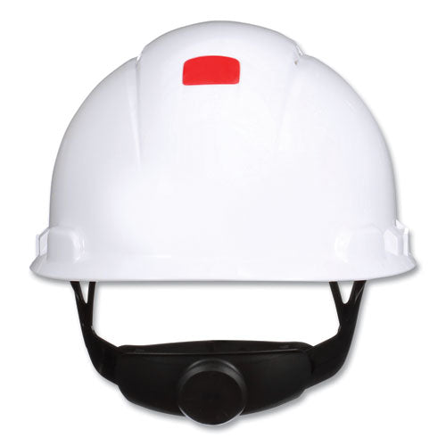 3M™ Securefit H-series Hard Hats H-700 Front-brim Cap With Uv Indicator 4-point Pressure Diffusion Ratchet Suspension White