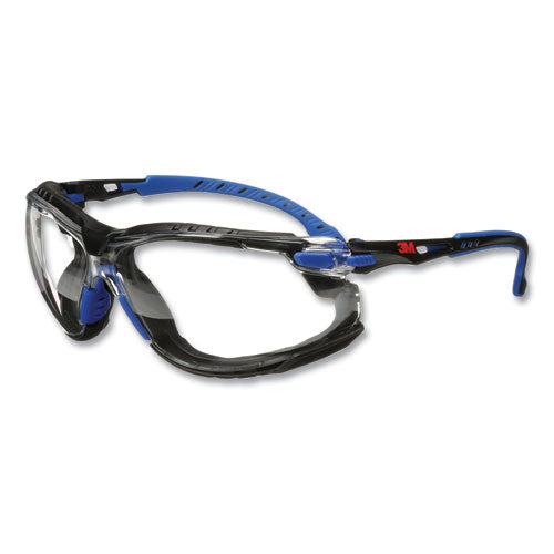 3M™ Solus 1000 Series Safety Glasses Black/blue Plastic Frame Clear Polycarbonate Lens