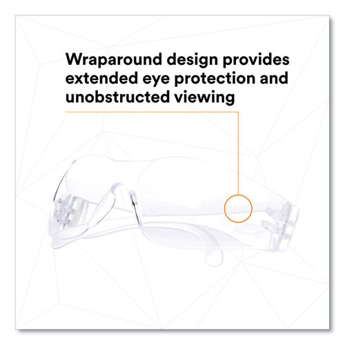 3M™ Virtua Protective Eyewear Clear Polycarbonate Frame Clear Polycarbonate Lens