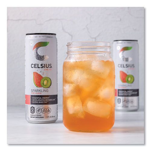 Celsius Live Fit Variety Pack Kiwi Guava And Orange 12 Oz Can 24/Case Ships In 1-3 Business Days
