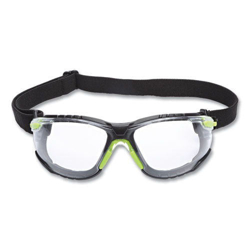 3M™ Solus 1000-series Safety Glasses Green Plastic Frame Clear Polycarbonate Lens