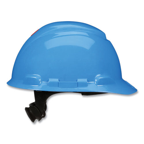 3M™ Securefit H-series Hard Hats H-700 Cap With Uv Indicator 4-point Pressure Diffusion Ratchet Suspension Blue