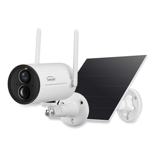 Gyration Cyberview 3010 3mp Smart Wifi Bullet Camera With Solar Panel 2304x1296 Pixels