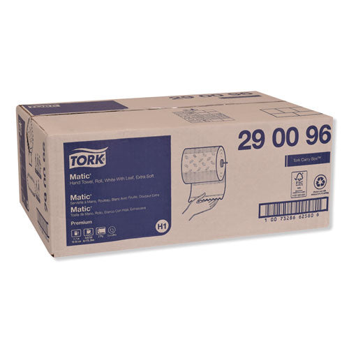 Tork Premium Soft Matic Hand Towel Roll 2-ply 7.7x575 Ft White 704/roll 6 Rolls/Case