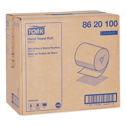 Tork Universal Hand Towel Roll Notched 1-ply 8"x425 Ft Natural 12 Rolls/Case