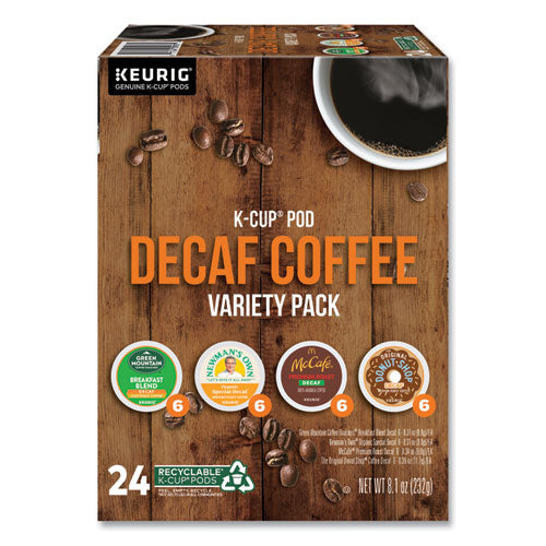 Green Mountain Coffee Decaf Variety Coffee K cups Assorted Flavors 0.38 Oz K cup 24 box MPN 5000374162 Round Eye Supply