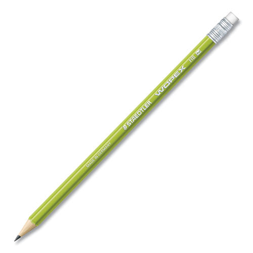 Staedtler Wopex Extruded Pencil Hb (#2) Black Lead Green Barrel 10/pack