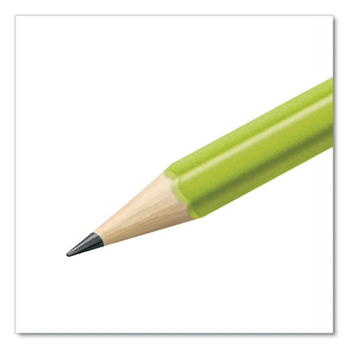 Staedtler Wopex Extruded Pencil Hb (#2) Black Lead Green Barrel 10/pack