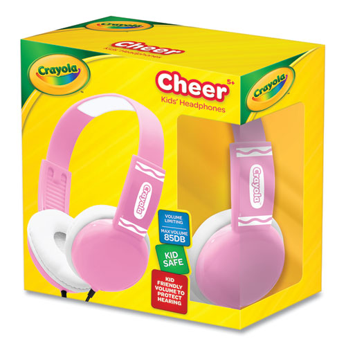 Crayola Cheer Wired Headphones Pink/white