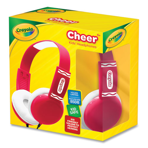 Crayola Cheer Wired Headphones Red/white