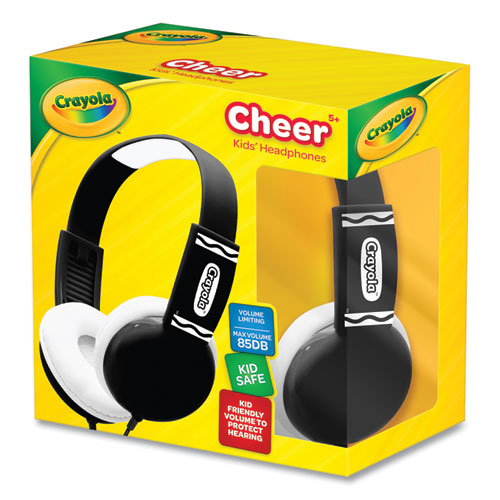 Crayola Cheer Wired Headphones Black/white