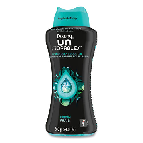 Downy Unstopables In-wash Scent Booster Beads Fresh Scent 24 Oz Pour Bottle 4/Case
