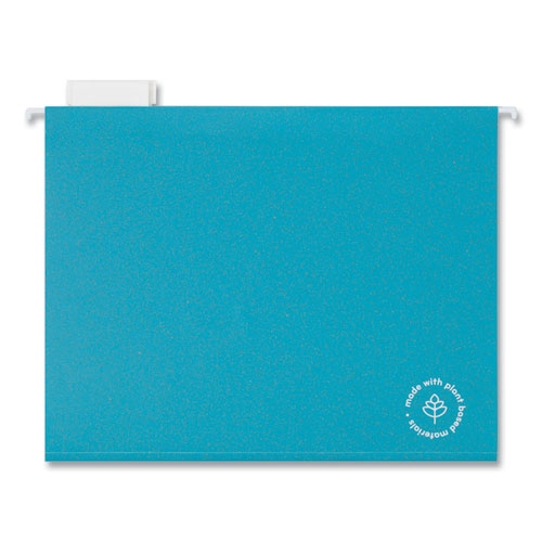 U Brands U Eco Hanging File Folders Letter Size 1/5-cut Tabs Assorted 12/pack