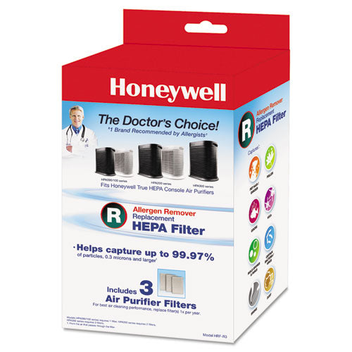 Honeywell Allergen Remover Replacement Hepa Filters 6.75x10.3 3/pack