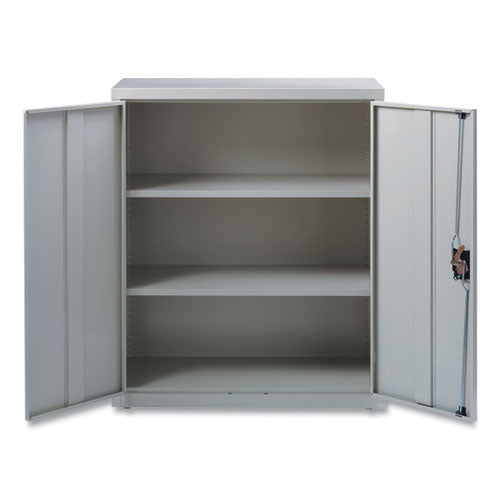 OIF Fully Assembled Storage Cabinets 3 Shelves 36"x18"x42" Light Gray