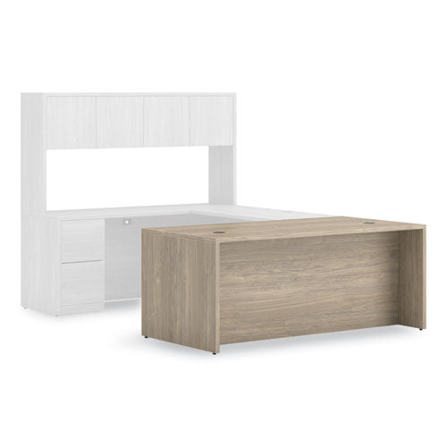 HON 10500 Series Single Full-height Pedestal Desk Right: Box/box/file 72"x36"x29.5" Kingswood Walnut