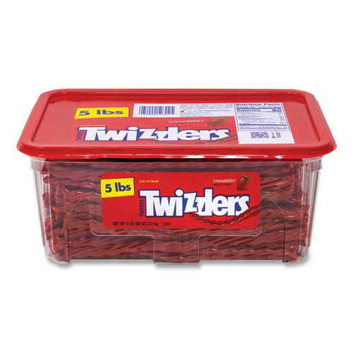 Twizzlers Strawberry Twists Strawberry 5 Lb Tub