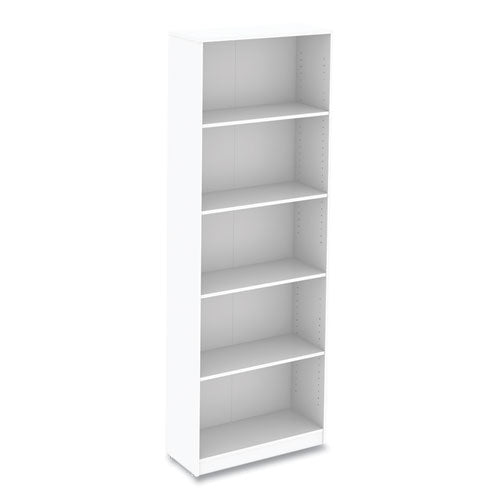 Workspace By Alera Five-shelf Bookcase 27.56"x11.42"x77.56" White