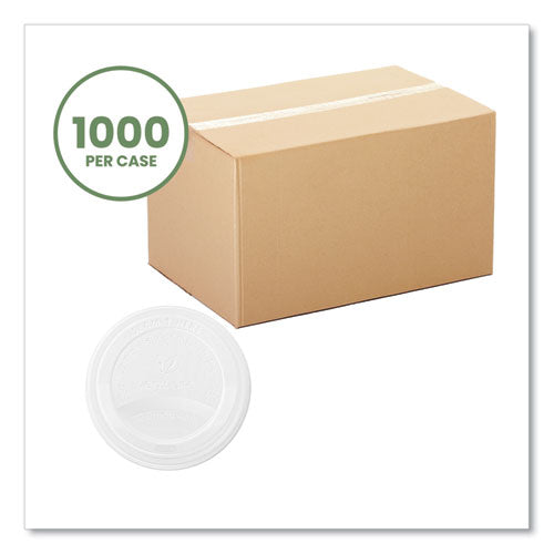 Vegware™ 89 Series Hot Cup Lids Fits 89-series Hot Cups White 1000/Case