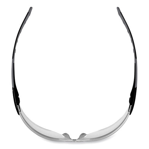 Ergodyne Skullerz Saga Frameless Safety Glasses Matte Black Nylon Impact Frame Clear Polycarbonate Lens