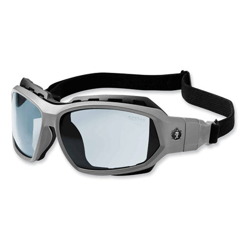 Ergodyne Skullerz Loki Safety Glasses/goggles Matte Gray Nylon Impact Frame Indoor/outdoor Polycarb Lens