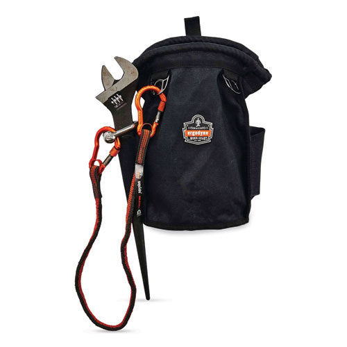 Ergodyne Squids 3110f(x) Tool Lanyard W/aluminum Carabiners 10lb Max Work Capacity 38" To 48"orange/grayships In 1-3 Business Days