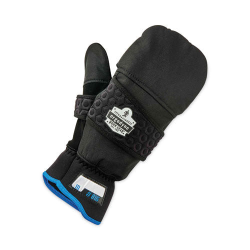 Ergodyne Proflex 816 Thermal Flip-top Gloves Black Small Pair