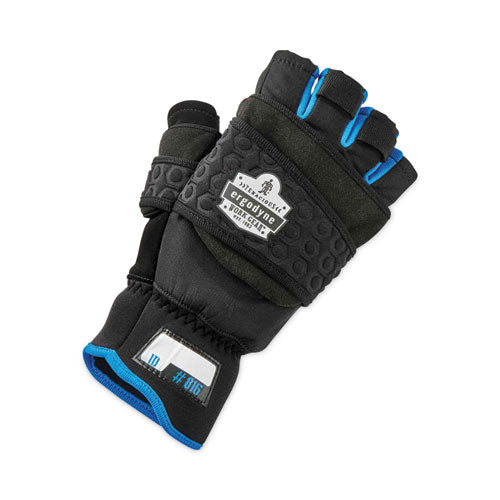 Ergodyne Proflex 816 Thermal Flip-top Gloves Black Small Pair