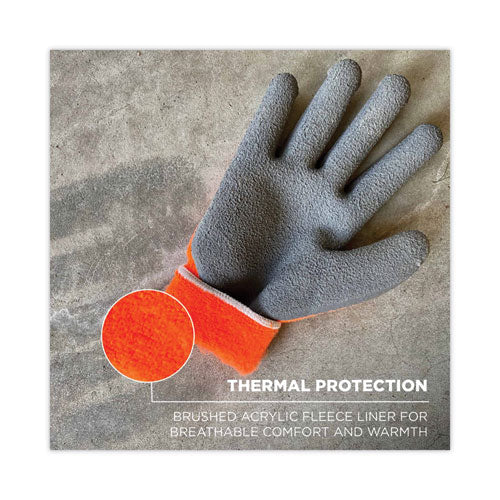 Ergodyne Proflex 7401 Coated Lightweight Winter Gloves Orange X-large Pair