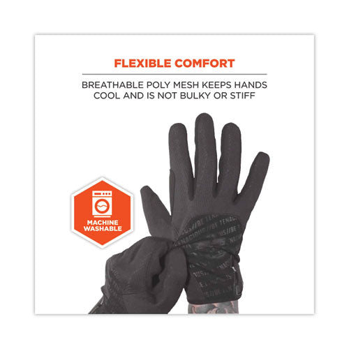 Ergodyne Proflex 812blk High-dexterity Black Tactical Gloves Black Small Pair